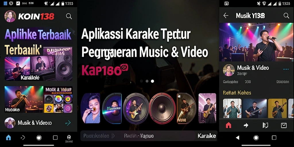 Tampilan antarmuka KOIN138 yang menarik dan fungsi Karaoke yang intuitif.