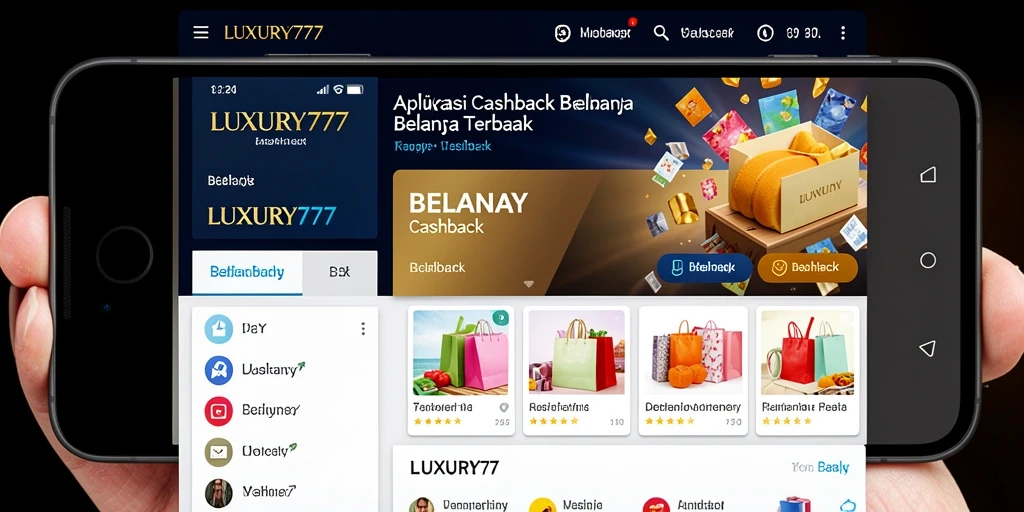Tampilan antarmuka <strong>LUXURY777</strong> dengan fitur cashback yang menarik.